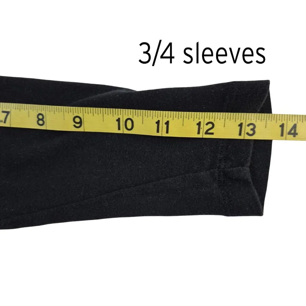 4 Baseball tees 3/4 Sleeve - 1 B+W / 1 White & pink / 2 Gray & Black Size S - Picture 8 of 10